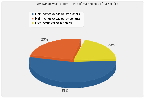Type of main homes of La Berlière